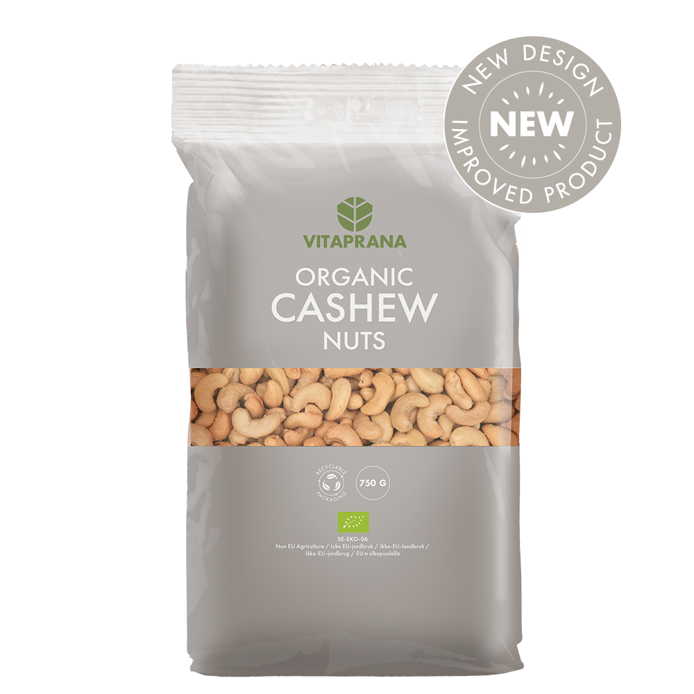 Vitaprana Organic Cashew Nuts 750g